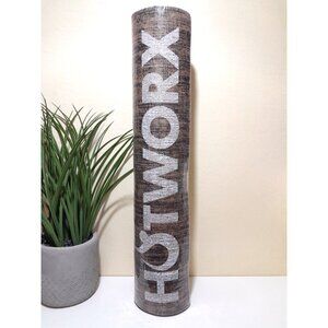 Hotworx Eco Friday Jute Hemp Yoga Mat Brown Black-NEW